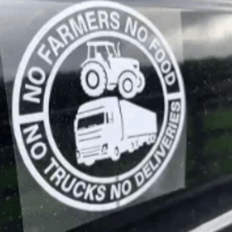 ⚡⚡50% OFF!!! 🚜Car Decal: 🌾No farmers, no food - no trucks, no deliveries🚛