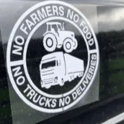 ⚡⚡50% OFF!!! 🚜Car Decal: 🌾No farmers, no food - no trucks, no deliveries🚛