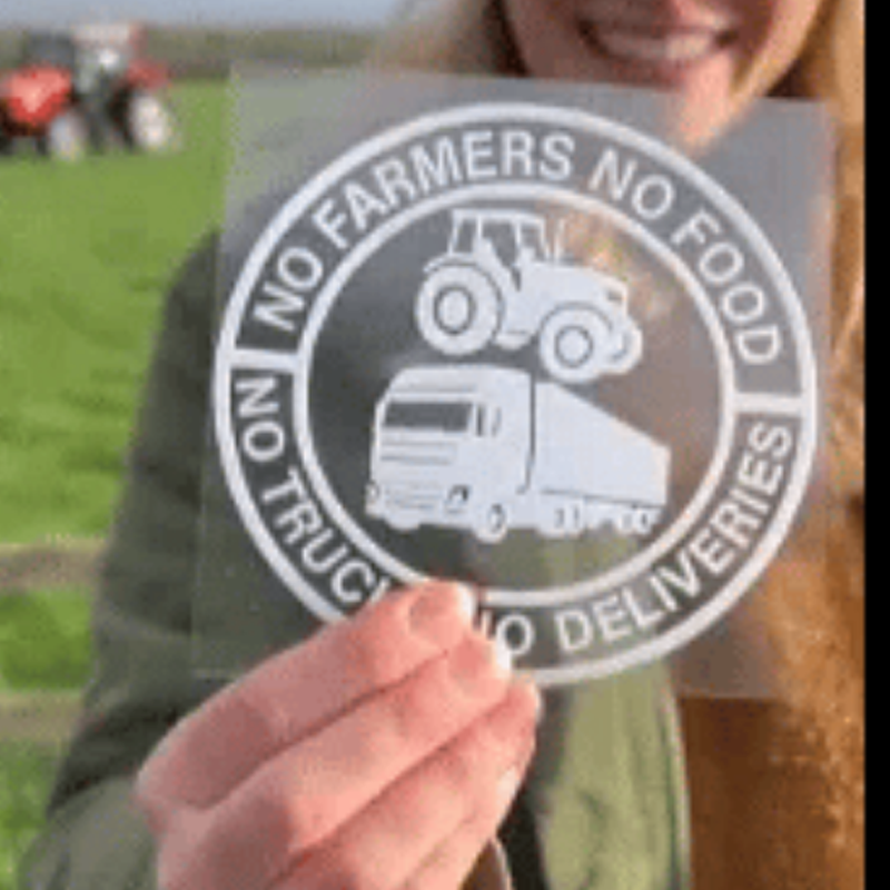 ⚡⚡50% OFF!!! 🚜Car Decal: 🌾No farmers, no food - no trucks, no deliveries🚛