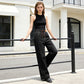 Women's Warm-Lined Jeans with Elastic Waistband