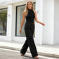 Women's Warm-Lined Jeans with Elastic Waistband