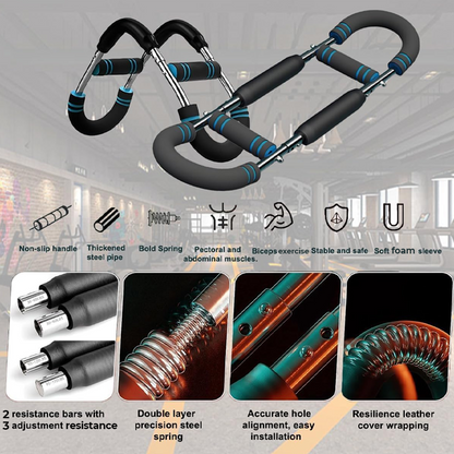 ✨Adjustable weight bar for arm trainers, arm and torso strength training equipment, portable training device for home gyms and fitness✨