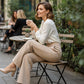 🌟👖 Stylish women's trousers with a high waist - wrinkle-free and durable for the office and everyday life 🌿✨