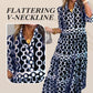 🎉Spring Specials Sale 50% OFF🌸Women’s Geometric Print V-Neck Maxi Dress