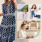 🎉Spring Specials Sale 50% OFF🌸Women’s Geometric Print V-Neck Maxi Dress