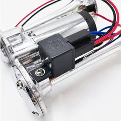 ⏰Train Air Horn 120dB – Fits Trucks, Cars & Boats | 12V/24V, Waterproof & Tool-Free Install 🚛🔊