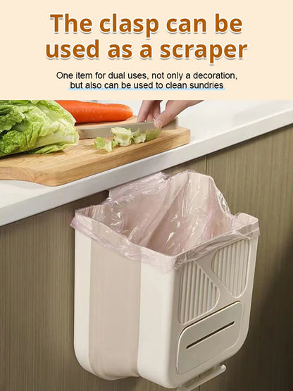 🗑️ 50% OFF NOW! 🕒 Foldable Hanging Trash Can – Space Saving, Leak Proof & Easy to Clean 🧼