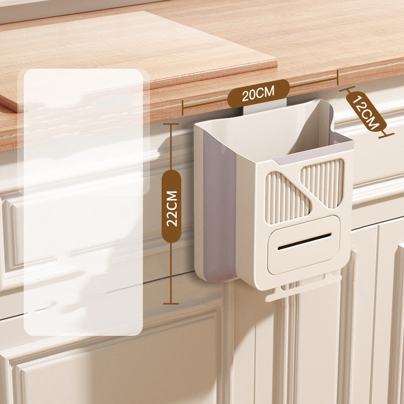 🗑️ 50% OFF NOW! 🕒 Foldable Hanging Trash Can – Space Saving, Leak Proof & Easy to Clean 🧼