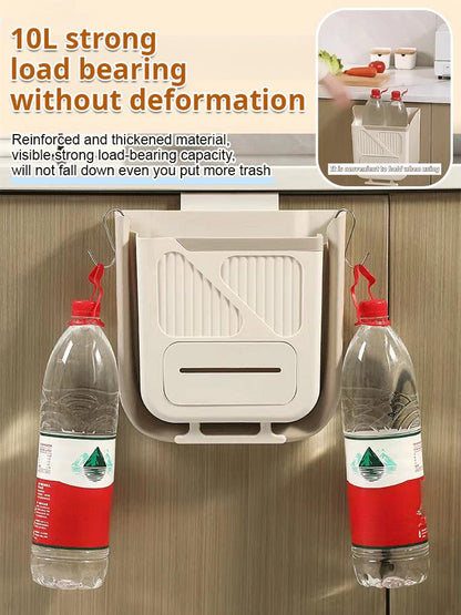 🗑️ 50% OFF NOW! 🕒 Foldable Hanging Trash Can – Space Saving, Leak Proof & Easy to Clean 🧼