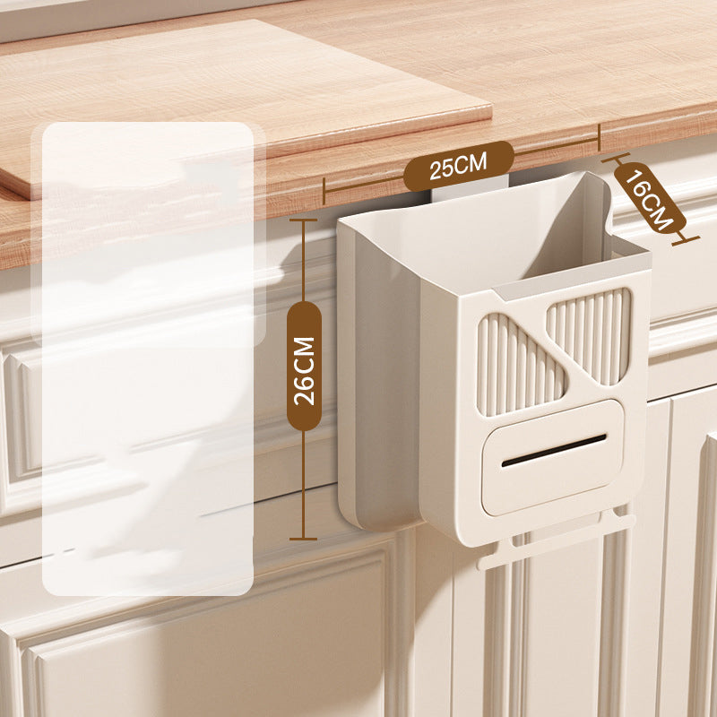 🗑️ 50% OFF NOW! 🕒 Foldable Hanging Trash Can – Space Saving, Leak Proof & Easy to Clean 🧼