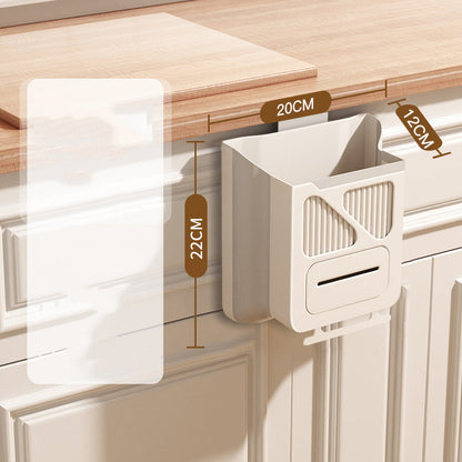 🗑️ 50% OFF NOW! 🕒 Foldable Hanging Trash Can – Space Saving, Leak Proof & Easy to Clean 🧼