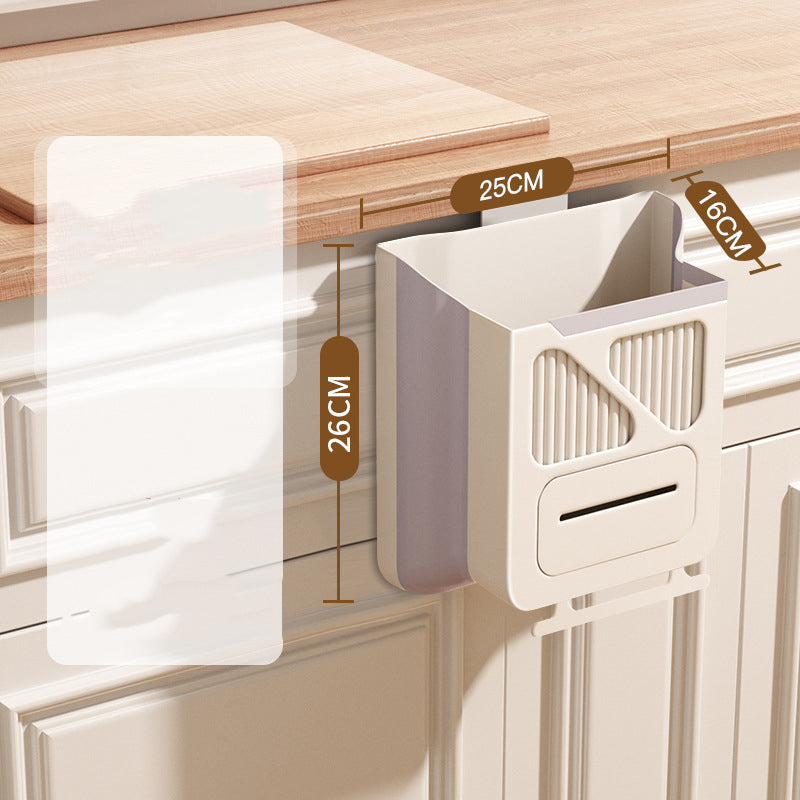 🗑️ 50% OFF NOW! 🕒 Foldable Hanging Trash Can – Space Saving, Leak Proof & Easy to Clean 🧼