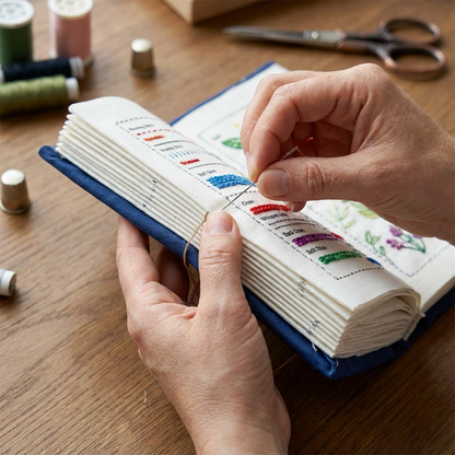 DIY Embroidery Stitch Practice Book Kit