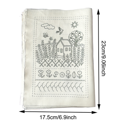 DIY Embroidery Stitch Practice Book Kit
