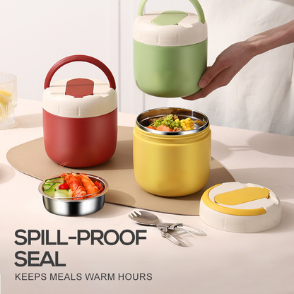Portable Stainless Steel Thermal Lunch Box