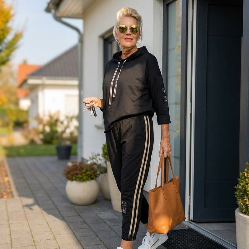 🔥Hot Sale Deals-Women’s Hooded Jacket & Drawstring Pants Set