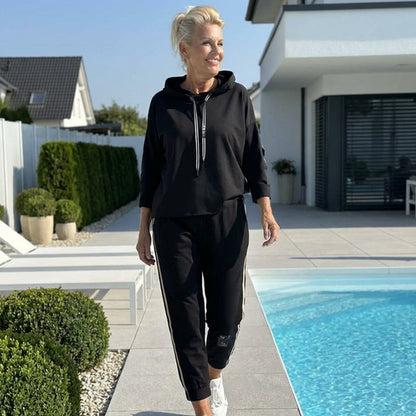 🔥Hot Sale Deals-Women’s Hooded Jacket & Drawstring Pants Set