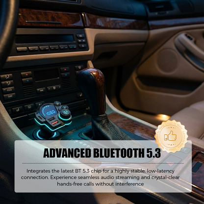 Universal Dual-Port Car FM Bluetooth Transmitter
