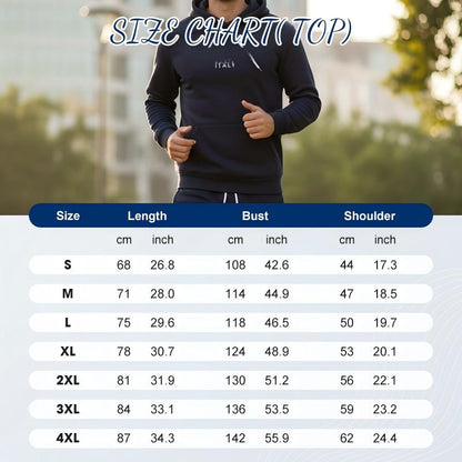 Men's 2-Piece Hooded Tracksuit Set