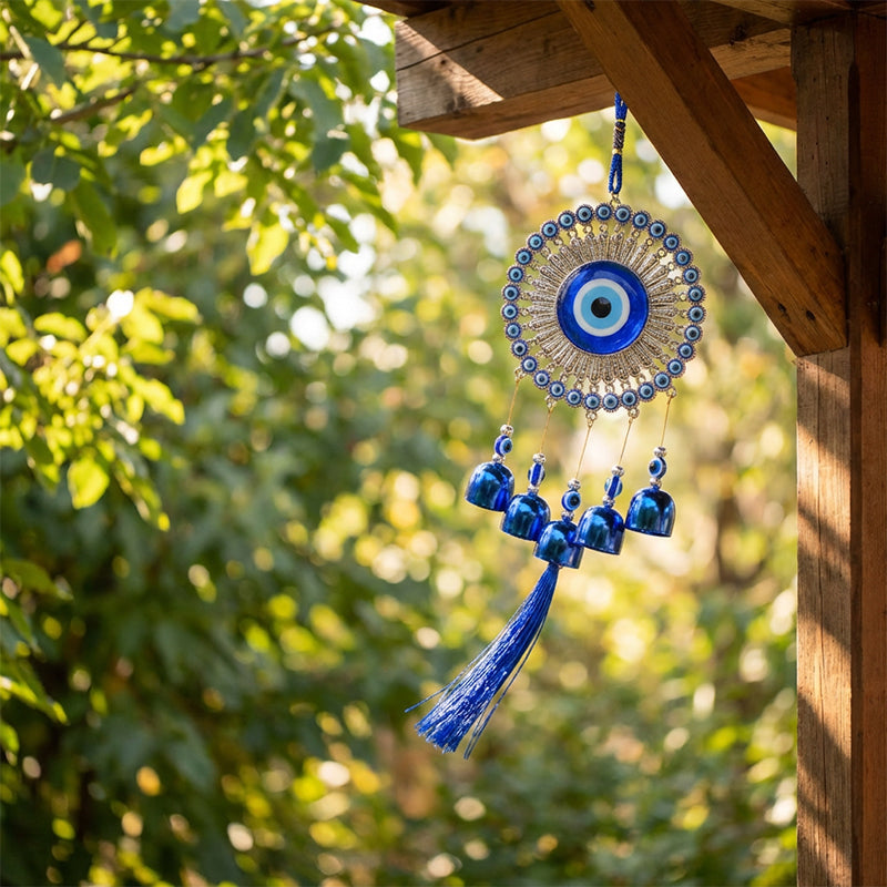 🔮 50% OFF! ✨ Nazar Amulet Wind Chime – Authentic Protection, Soothing Bells & Spiritual Symbolism for Home or Gift 🌬️