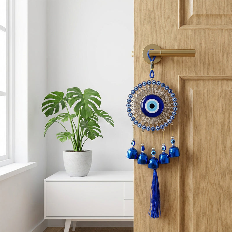 🔮 50% OFF! ✨ Nazar Amulet Wind Chime – Authentic Protection, Soothing Bells & Spiritual Symbolism for Home or Gift 🌬️