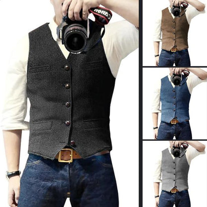 🔥Hot Sale Deals-Men's Slim Fit Casual Business Vest