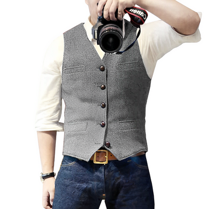 🔥Hot Sale Deals-Men's Slim Fit Casual Business Vest