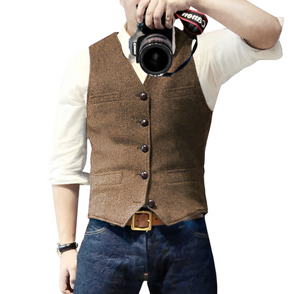 🔥Hot Sale Deals-Men's Slim Fit Casual Business Vest