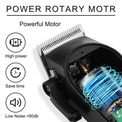💇 50% OFF! 📣 Durable & Sharp Electric Hair Clipper Set – Self-Sharpening Blades, Quiet Brushless Motor & Smart Display Screen ✂️