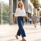 👖 Women's Casual High-Rise Wide-Leg Jeans – Tummy Control, Elongated Silhouette & All-Day Comfort 💙