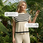 Striped Top & Wide-Leg Pants 2-Piece Set