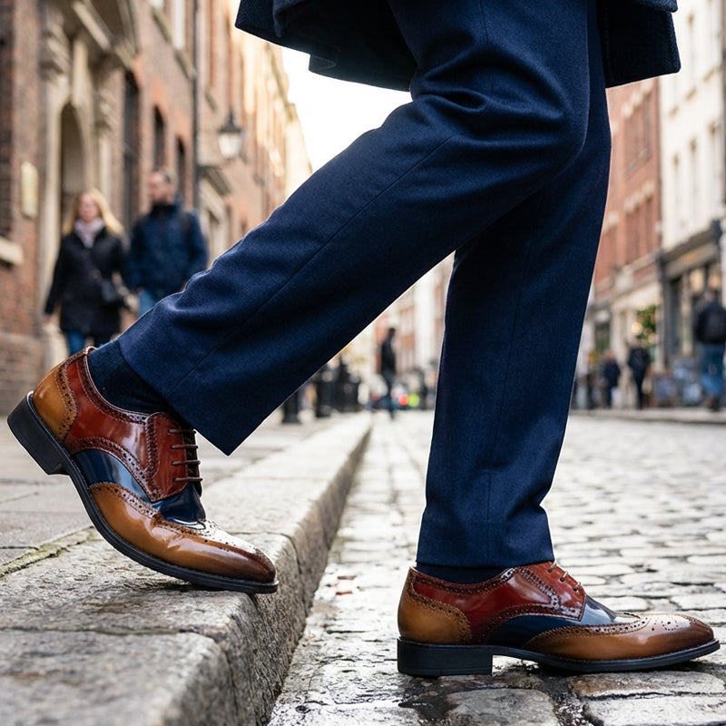 📢📢50% OFF !! & FREE SHIPPING⏰Men's Classic Wingtip Brogue Oxford Shoes