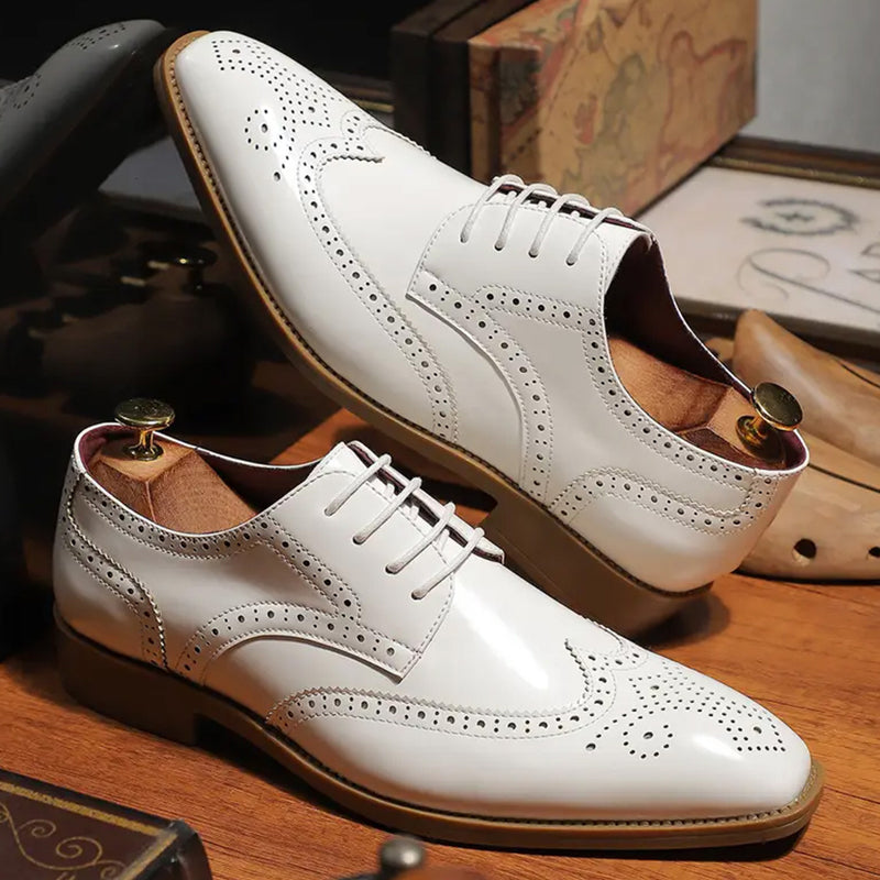 📢📢50% OFF !! & FREE SHIPPING⏰Men's Classic Wingtip Brogue Oxford Shoes