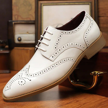 📢📢50% OFF !! & FREE SHIPPING⏰Men's Classic Wingtip Brogue Oxford Shoes