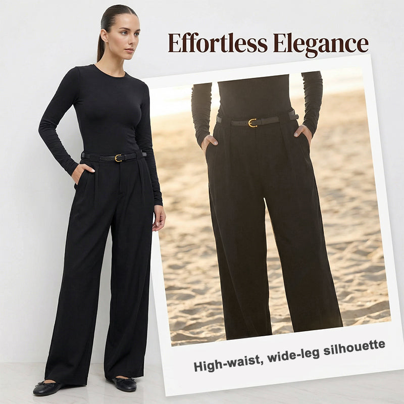 Women's High-Waist Wide-Leg Trousers