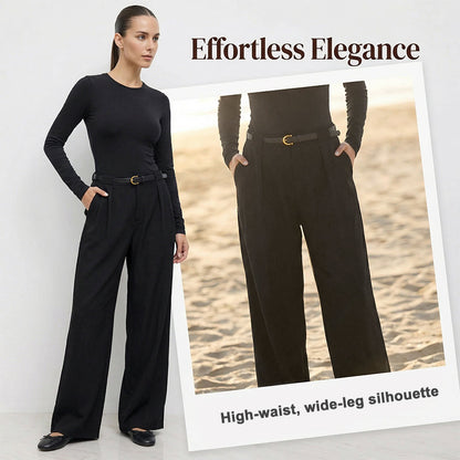 Women's High-Waist Wide-Leg Trousers