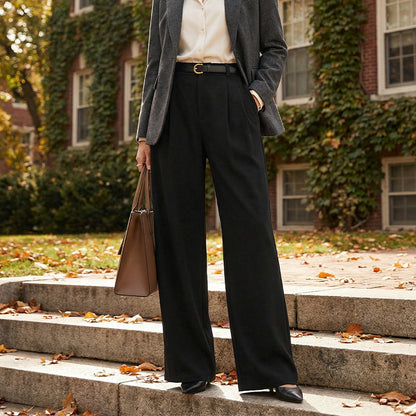 Women's High-Waist Wide-Leg Trousers
