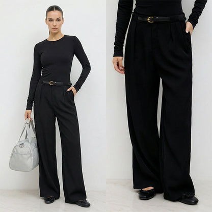 Women's High-Waist Wide-Leg Trousers