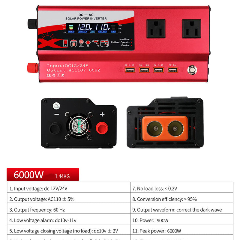 🔥49% OFF!🚗⚡Multi-Port Power Inverter for Car