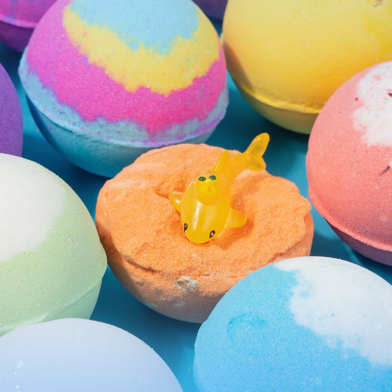 🔥LAST DAY 49% OFF - 🛁 Natural Bath Bombs for Kids with Mega Bubbles & Surprise Inside 🥚✨