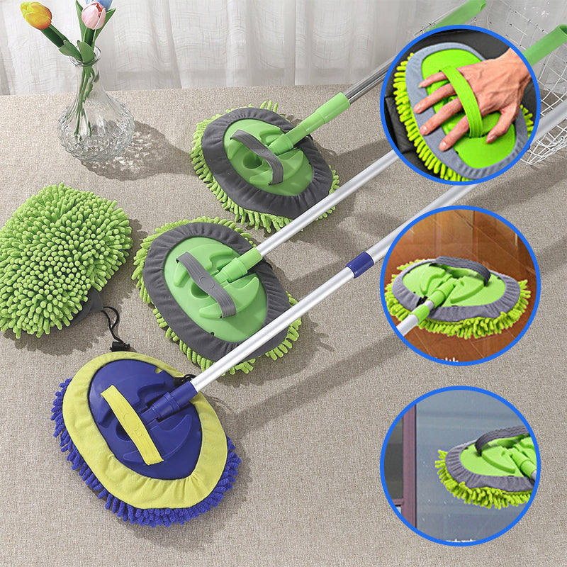 🚗 49% OFF NOW! 🧽 Durable Aluminum Long Handle Telescopic Car Wash Mop – Soft Microfiber, Scratch-Free & Adjustable Length ✨