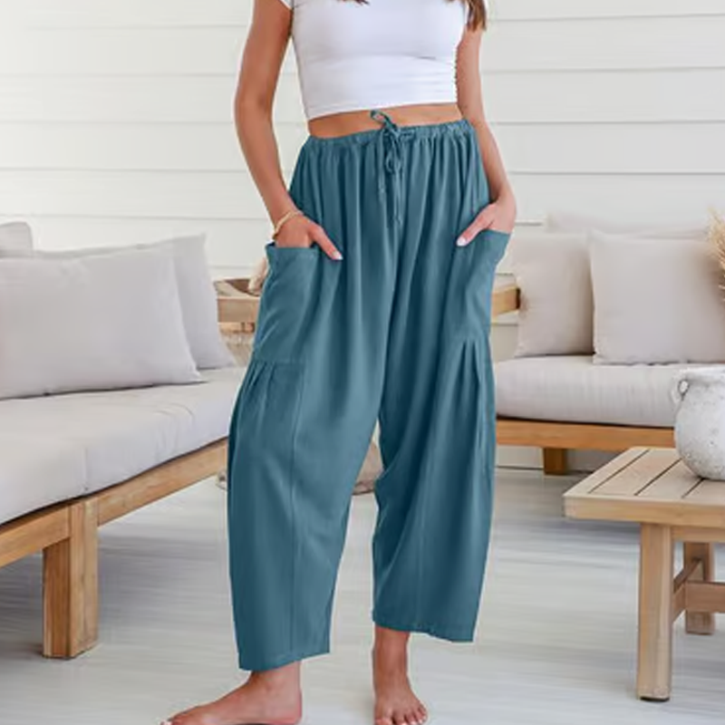 💖LAST DAY SPECIAL PRICE: ￡18.99!!💖Women's Solid Color Wide Leg Pants