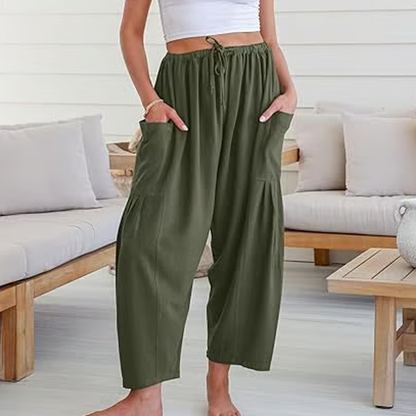 💖LAST DAY SPECIAL PRICE: ￡18.99!!💖Women's Solid Color Wide Leg Pants