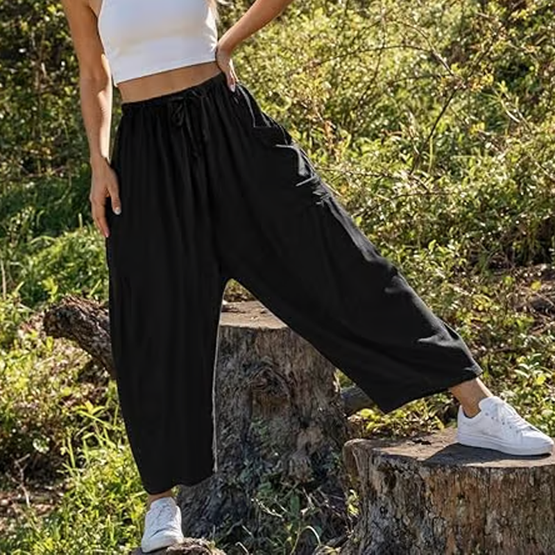 💖LAST DAY SPECIAL PRICE: ￡18.99!!💖Women's Solid Color Wide Leg Pants