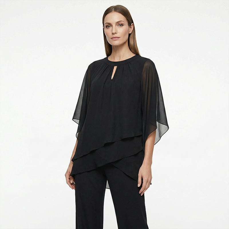 🎁New arrival 50% OFF💥 Elegant Asymmetrical Two-Piece Pant Set