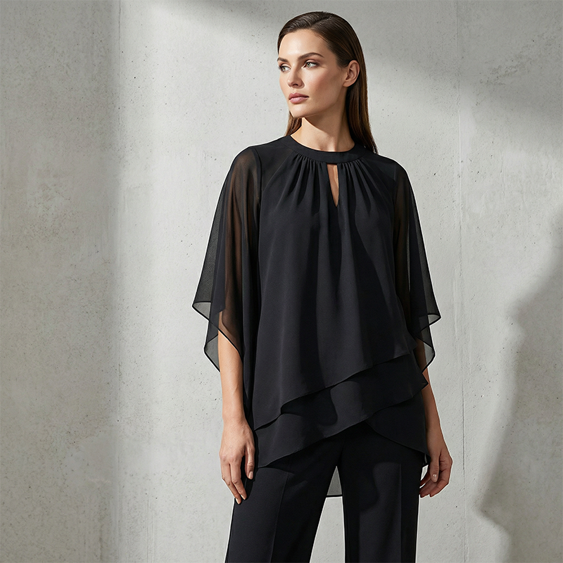 🎁New arrival 50% OFF💥 Elegant Asymmetrical Two-Piece Pant Set