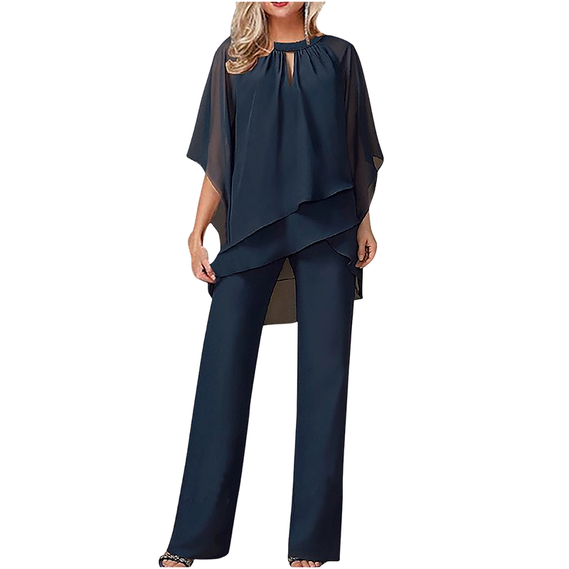 🎁New arrival 50% OFF💥 Elegant Asymmetrical Two-Piece Pant Set