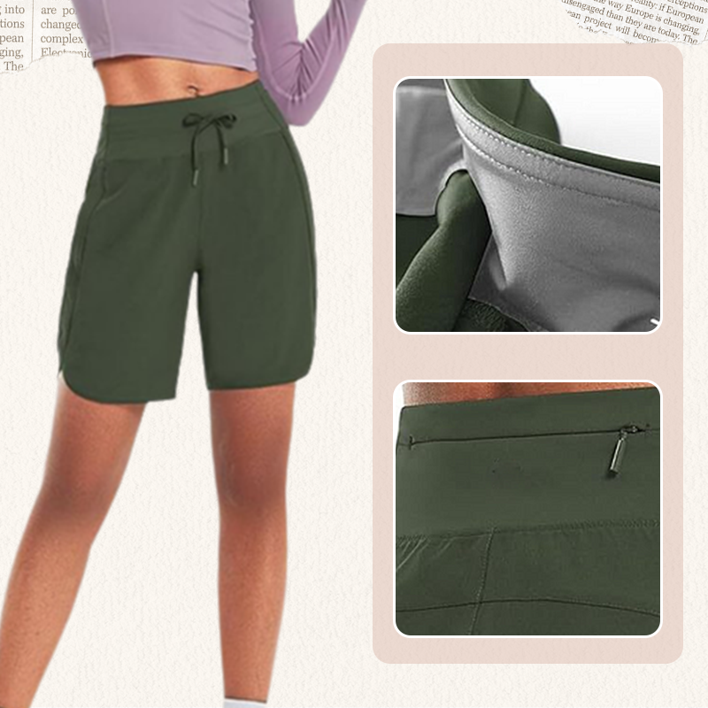 🌞Summer Hot Sale 49% OFF🩳Women's High-Waisted Quick-Dry Athletic Shorts