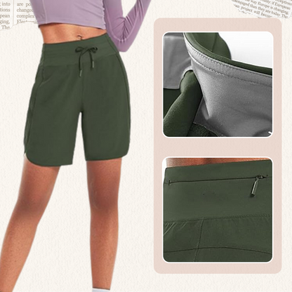 🌞Summer Hot Sale 49% OFF🩳Women's High-Waisted Quick-Dry Athletic Shorts