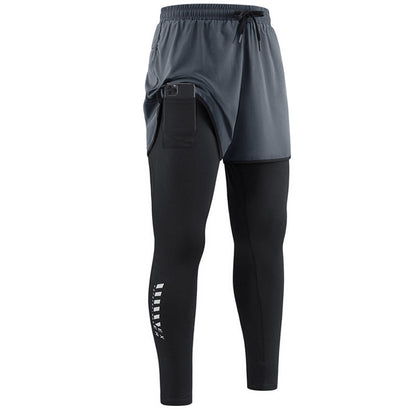 🏃 Move Without Limits 🔥Men's 2-in-1 Running Tights with Shorts